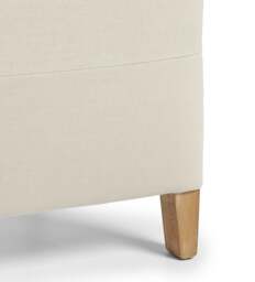 OKA, Piped Upholstered Headboard - High Rise, King Size - Natural, Headboard - thumbnail 1