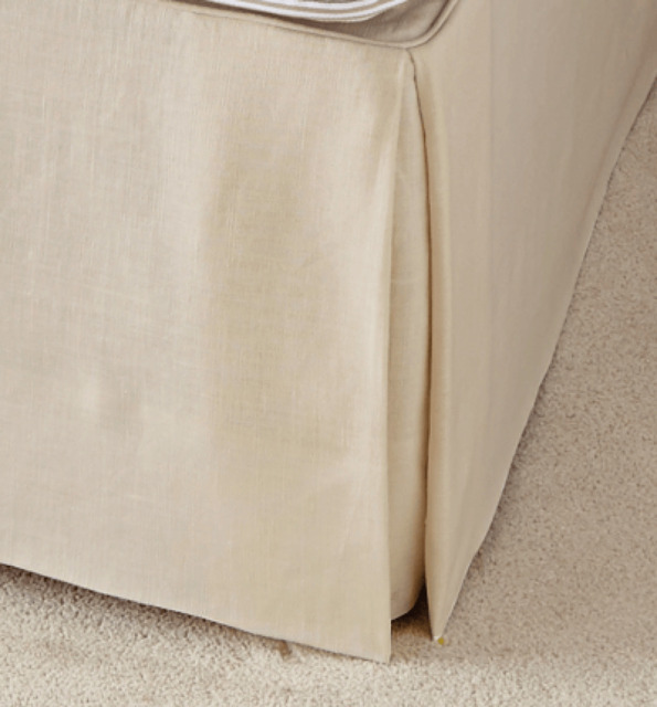 OKA, Bed Valance Linen, Single - Natural, Bed Valances, Linen