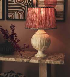 OKA, Fragranza Bone Table Lamp Base - Bone, Table Lamp