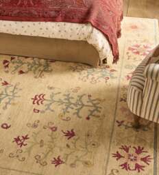 OKA, Banaras Silk Rug 305x244cm - Natural/Apricot, Rug - thumbnail 1