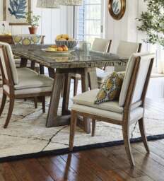 OKA, Vasa Linen Dining Chair - Natural, Dining Chair