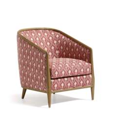 OKA, Annalee Ghini Feathers Linen Armchair - Red Garnet, Armchair - thumbnail 2