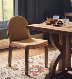 OKA, Weston Linen Dining Chair - Hemp, Dining Chair - thumbnail 1