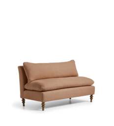 OKA, Rosina Linen 2-Seater Sofa - Apricot, Sofa - thumbnail 2