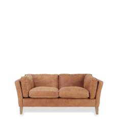 OKA, Marwick Leather 2-Seater Sofa - Aged Tobacco, Sofa - thumbnail 2