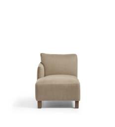 OKA, Alora Modular Sofa - Left-Hand Facing Chaise - Wild Oats Wide Herringbone, Sofa
