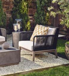 OKA, Whittaker Garden Armchair - Dark Cocoa, Garden Seating - thumbnail 1
