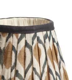 OKA, Chadhana Lampshade 17cm - Washed Orange & Air Force Blue, Lampshade