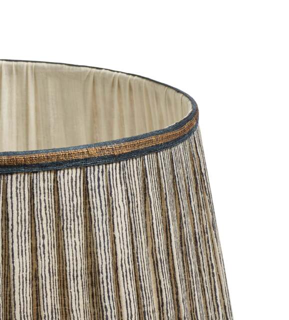 OKA, Callot Pleated Silk Lampshade 35cm - Black/Gold, Lampshade - image 1