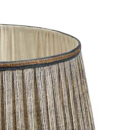 OKA, Callot Pleated Silk Lampshade 35cm - Black/Gold, Lampshade