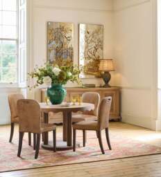 OKA, Stafford Leather Dining Chair - Aged Tobacco - Set of Four, BAO Bundle - thumbnail 2