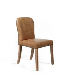 OKA, Stafford Leather Dining Chair - Aged Tobacco - Set of Four, BAO Bundle