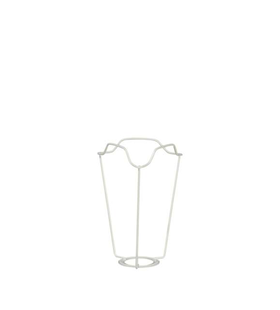 OKA, White Coated European Metal Carrier 18cm - White, Shade Carrier - image 1