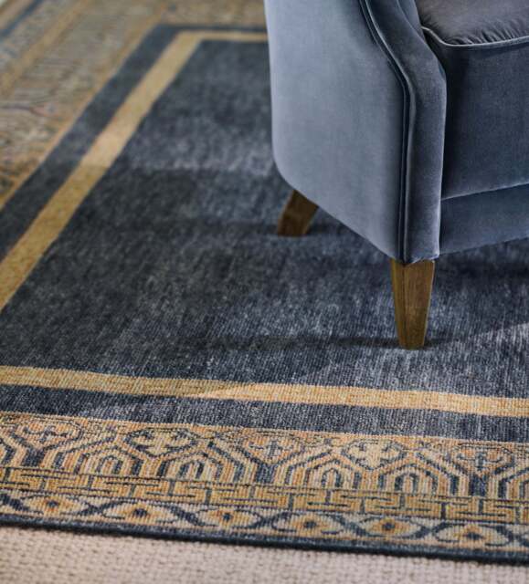 OKA, Chastleton Rug 244x305cm - Mid Blue, Rug - image 1