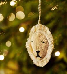 OKA, Asiatic Lion Hanging Decorations Pair - Multi, Seasonal Decoration - thumbnail 1