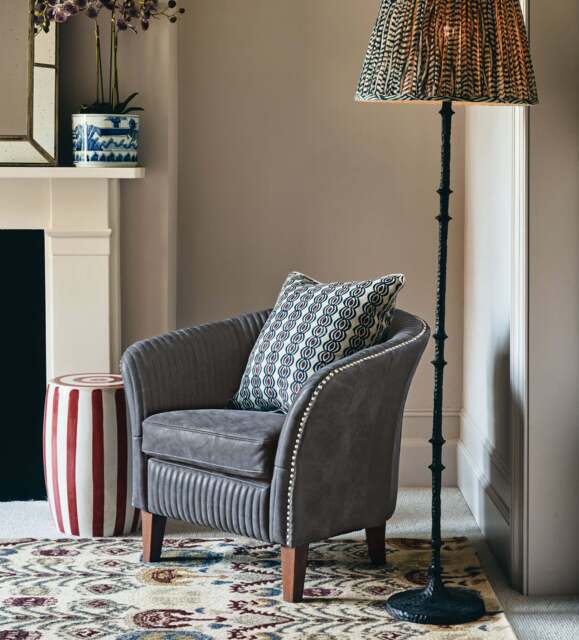 OKA, Rander Ceramic Stool - Red/White, Footstool - image 1