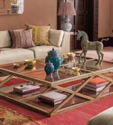 OKA, Marylebone Coffee Table - Large - Weathered Oak, Coffee Table - thumbnail 1