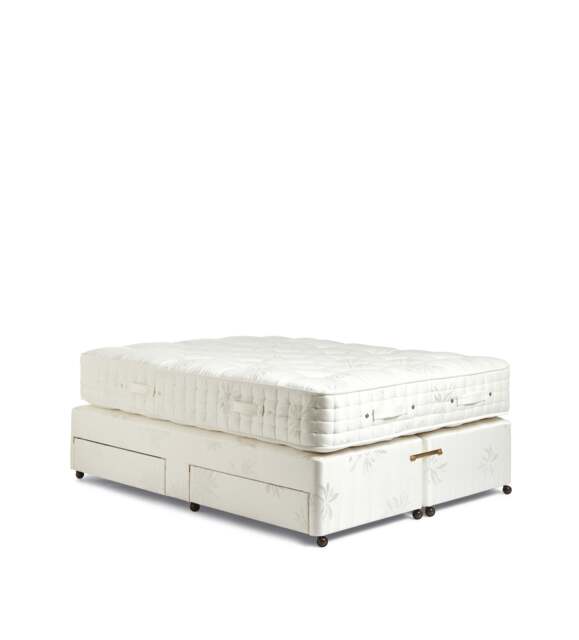 OKA, Deluxe Divan Bed Base with Drawers - Super King - White, Divan Bed - image 1