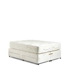 OKA, Deluxe Divan Bed Base with Drawers - Super King - White, Divan Bed