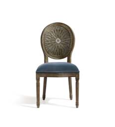 OKA, Washakie Velvet Dining Chair - Air Force Blue, Dining Chair - thumbnail 1