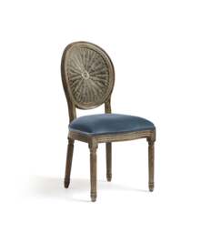 OKA, Washakie Velvet Dining Chair - Air Force Blue, Dining Chair - thumbnail 2