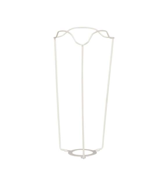 OKA, White Coated European Metal Carrier 20cm - White, Shade Carrier - image 1