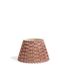 OKA, Hirkani Pleated Linen Lampshade 35cm - Blood Orange, Lampshade - thumbnail 2