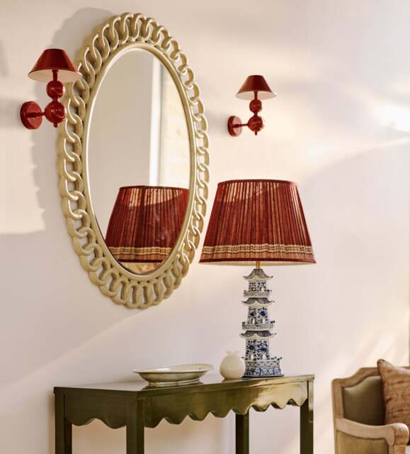 OKA, Fogong Pagoda Table Lamp Base - Blue/White, Table Lamp - image 1