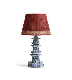 OKA, Fogong Pagoda Table Lamp Base - Blue/White, Table Lamp - thumbnail 2