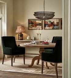 OKA, Beau Dining Chair - Midnight Green Velvet, Dining Chair
