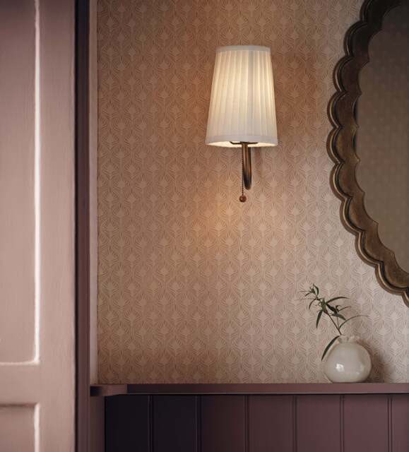 OKA, Lucas Wall Lamp with Shade - Warm Burl, Wall Lamp - image 1