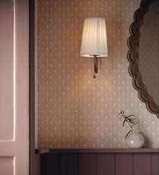 OKA, Lucas Wall Lamp with Shade - Warm Burl, Wall Lamp