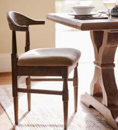 OKA, Tumnus Dining Chair - Watered Grey, Dining Chair - thumbnail 1