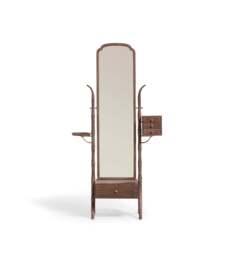 OKA, Fiorella Floor-Standing Mirror with Drawers - Burnt Oak, Standing Mirror - thumbnail 2