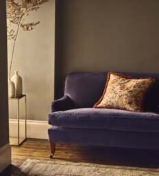 OKA, Coleridge Velvet 2-Seater Sofa - Sapphire, Sofa - thumbnail 1