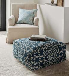 OKA, Merinid Floor Cushion - Lapis, Floor Cushion