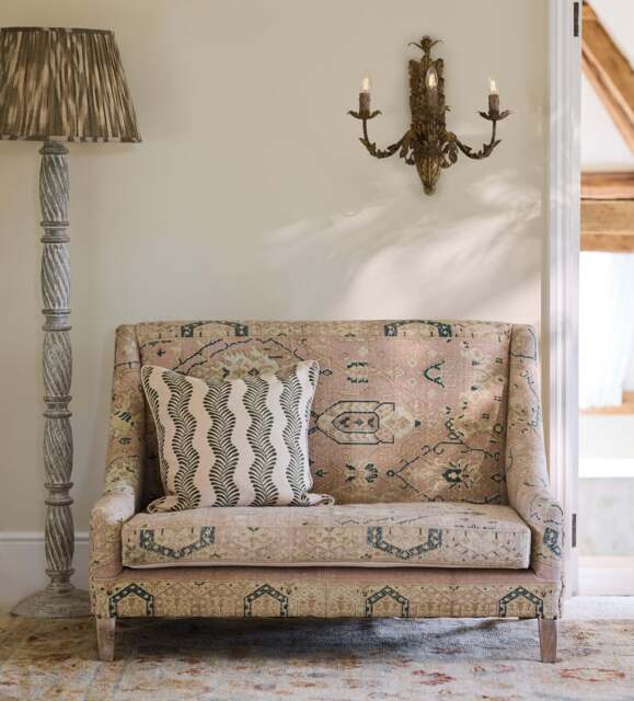 OKA, Elsdon Loveseat Sofa - Washed Rose, Sofa - image 1