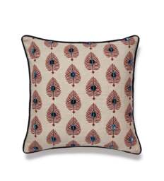 OKA, Ocellus Cushion Cover - Natural/Red, Cushion Cover - thumbnail 2