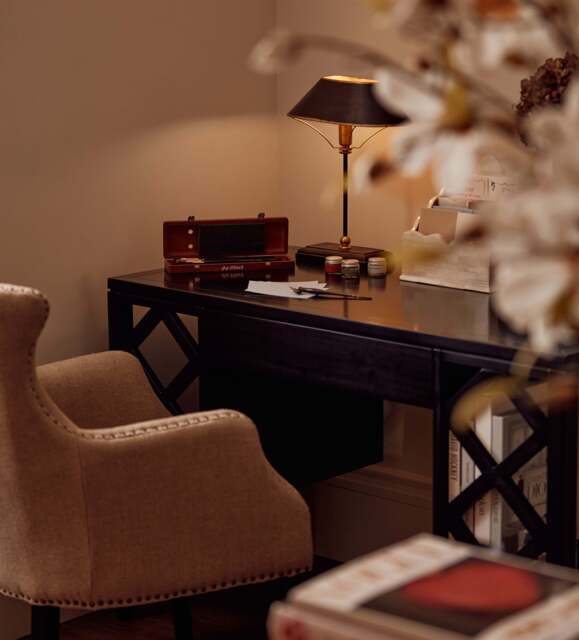 OKA, Grisewood Table Lamp and Shade - Brown, Table Lamp - image 1
