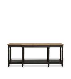 OKA, Upton Large Console Table - Black & Weathered Oak, Console Table - thumbnail 2