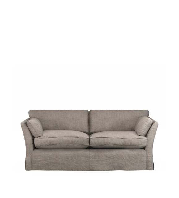 OKA, COVER ONLY - Radcliffe Stonewash Linen Loose Cover for 3-Seater Sofa - Dyed Flax, MTO Sofa Loose Cover - image 1