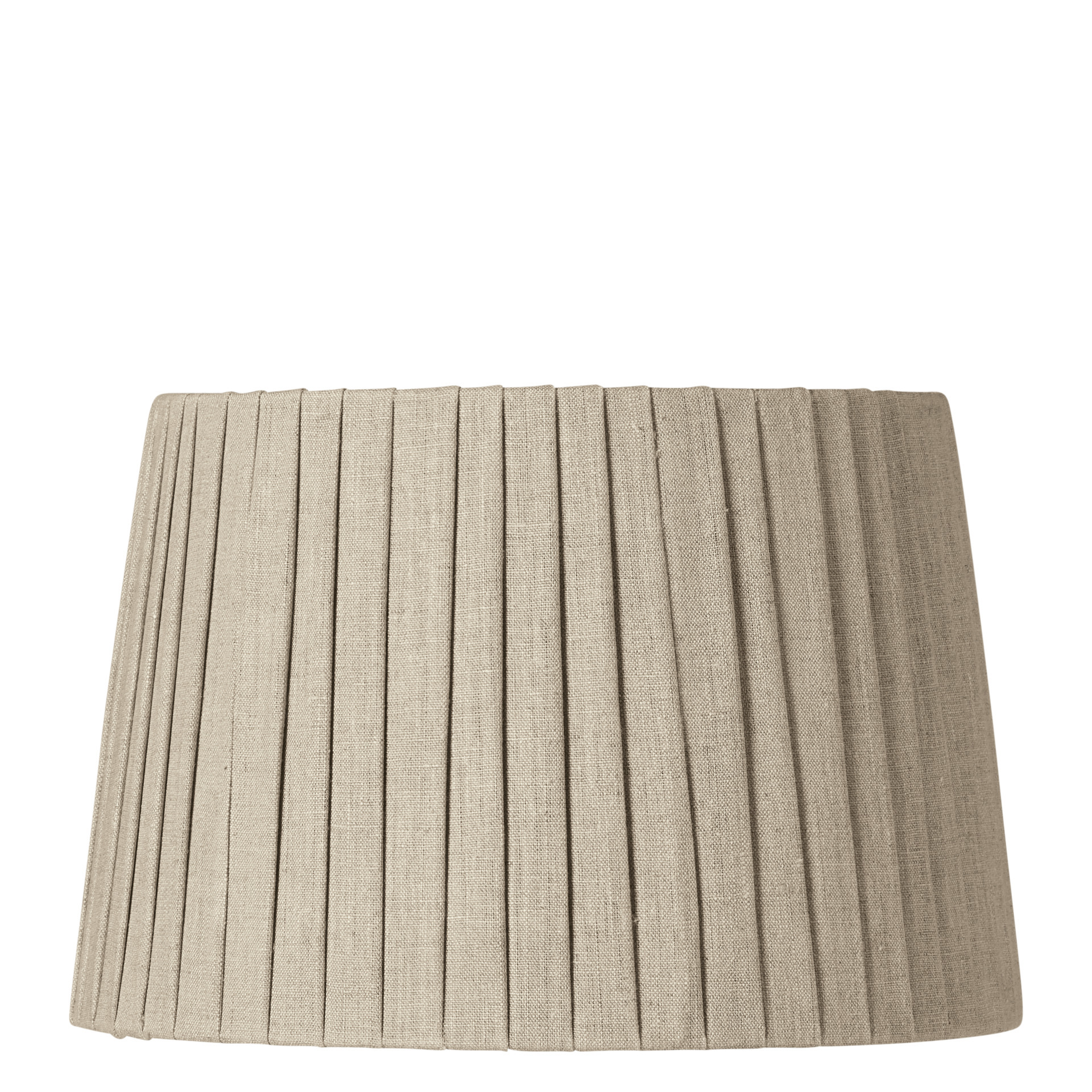 30cm Pleated Linen Lampshade - Natural
