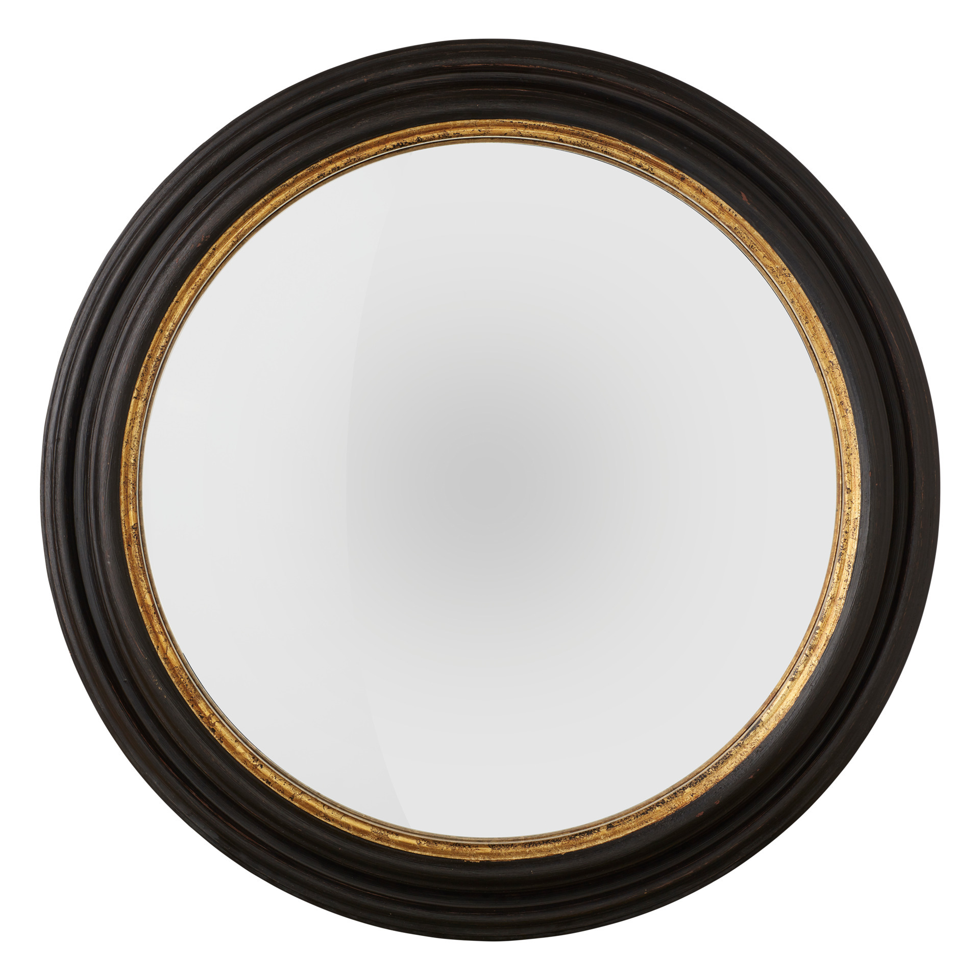 Extra Large Oban Mirror - Black/Gold Black