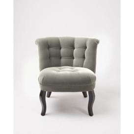 Velvet Dove Grey Tub Chair