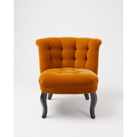 Velvet Saffron Yellow Tub Chair