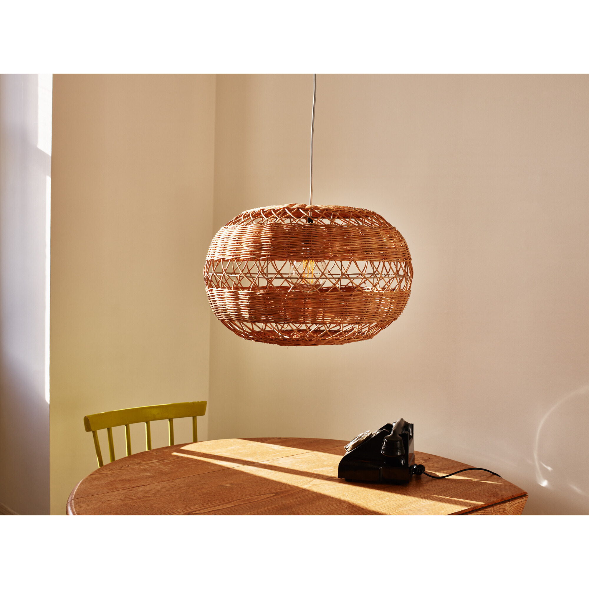 Ovalo Natural Rattan Pendant Lamp Shade Medium