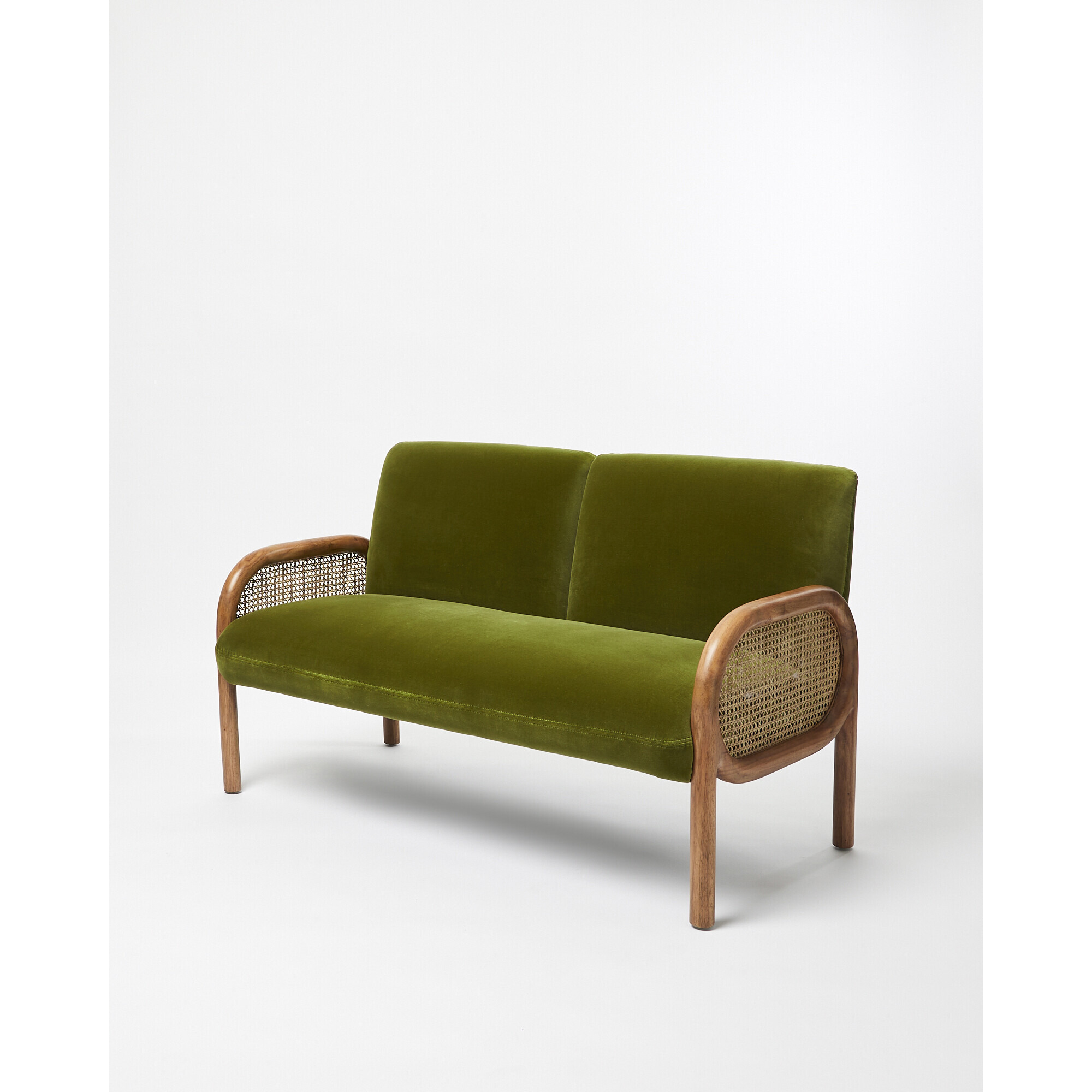 Loha Green Velvet Sofa