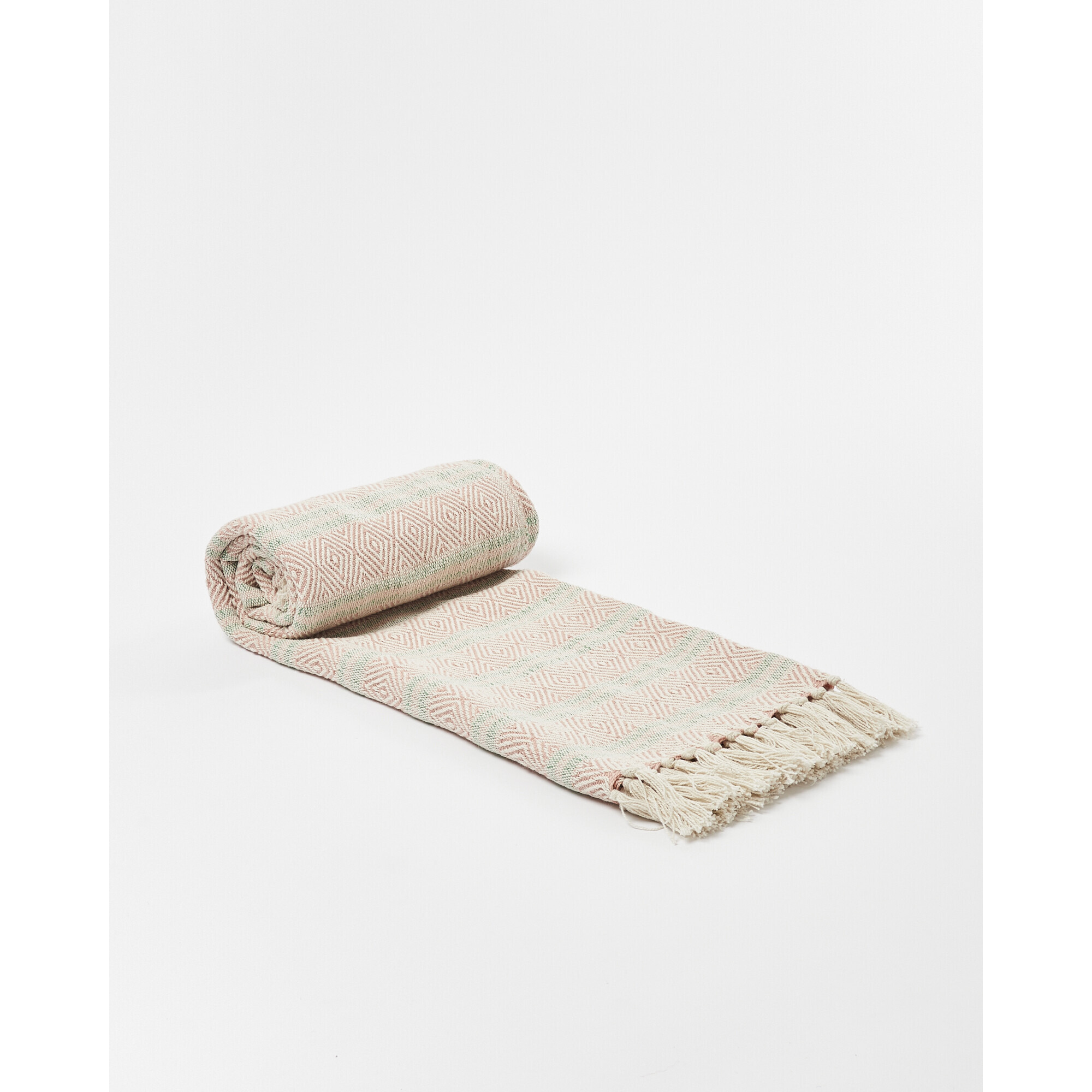Cleo Pink Woven Throw