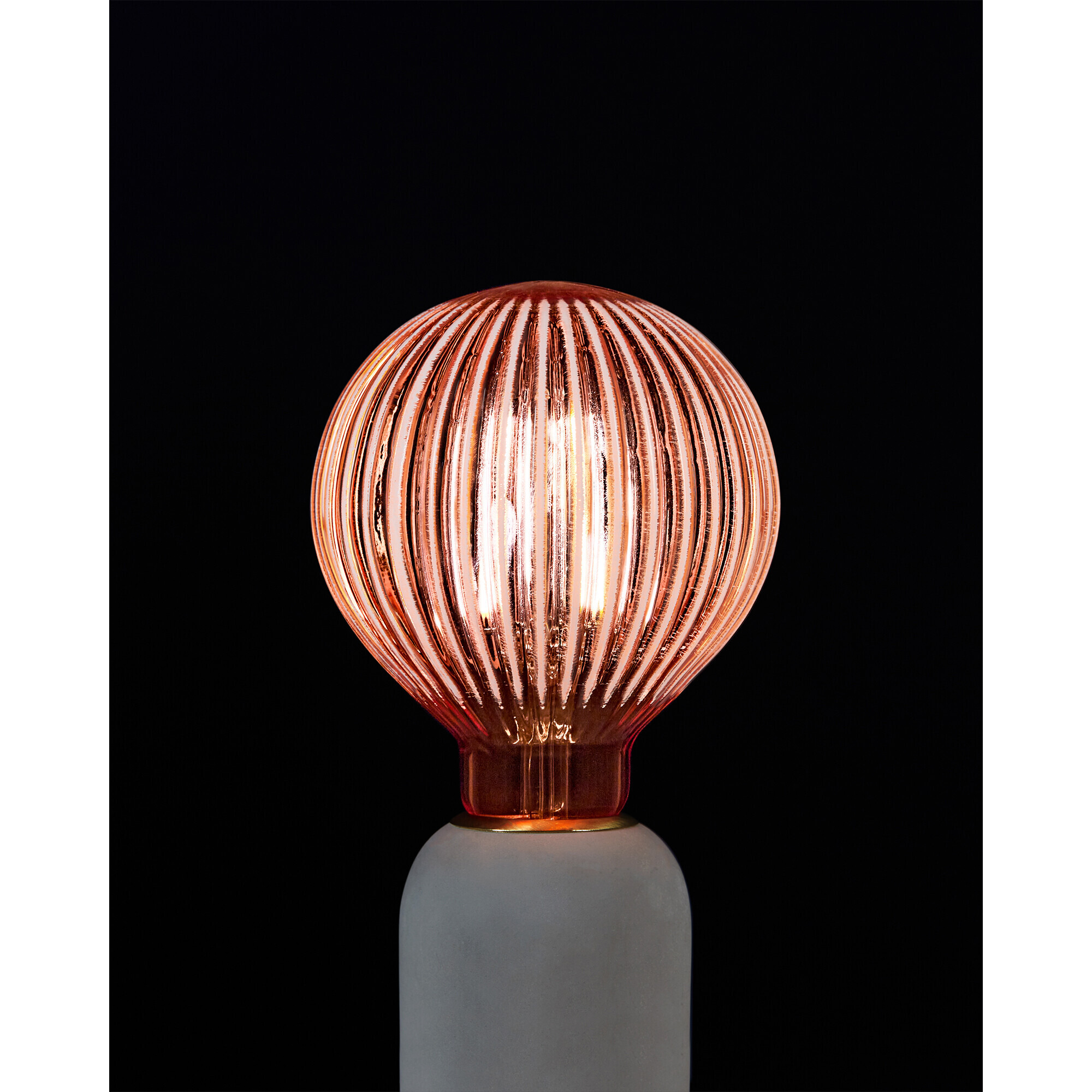 Stripe Pink E27 170lm 2W LED Light Bulb