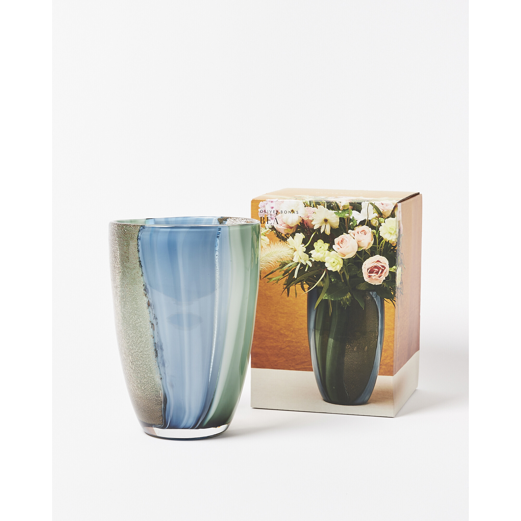 Bea Blue Glass Vase Small